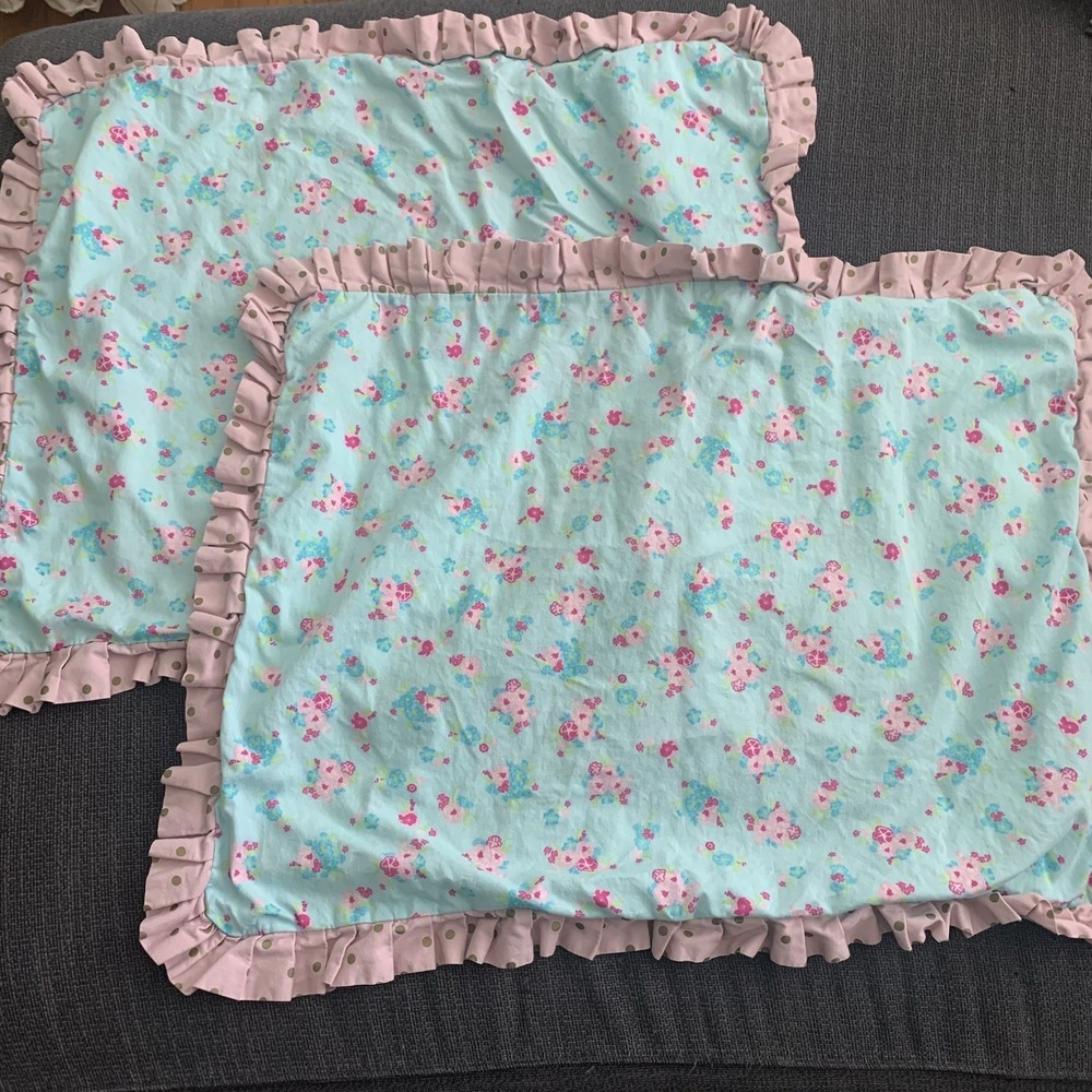 Beddy's Bed Ease Shabby‎ Floral Polka For Ruffle Shams Set 2 - Picture 2 of 5